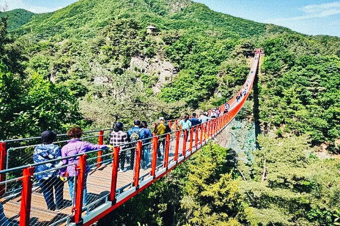 DMZ Highlights & Exclusive Defector Interview – True Human Story - Gamaksan Suspension Bridge: optional, but choose it with eyes open