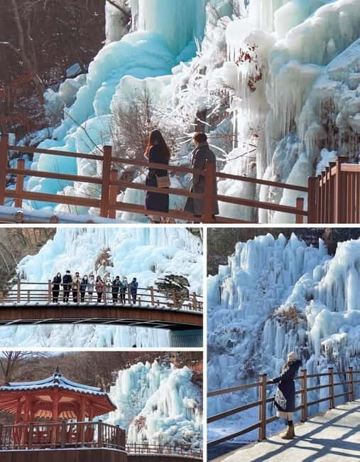 Eobi Ice Valley & Nami & Railbike & Petite & Morning Calm - A winter day trip from Seoul with five icons