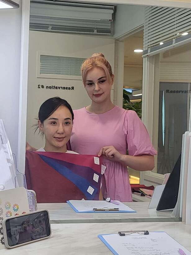 Express Package Personal Color Analysis & Consultation Seoul - The setup in the studio near Hongik station