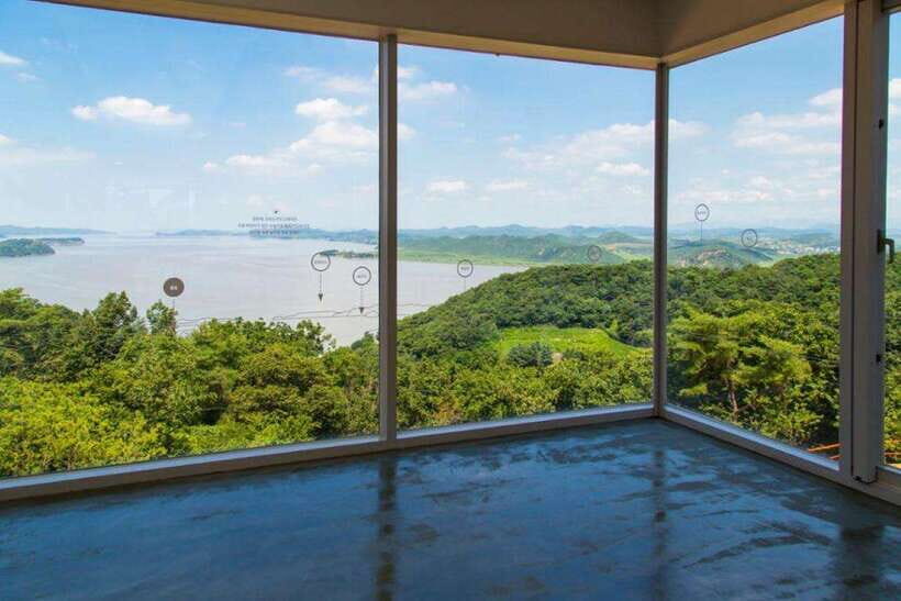 From Seoul: Aegibong Starbucks Observatory & DMZ View - Aegibong Peace Eco Park: Hill 154, old legends, and a 112-meter walk