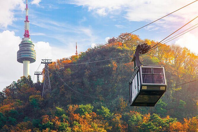 Full-Day Seoul Highlights Private Guided Tour - N Seoul Tower at night: Skyline views, with optional costs