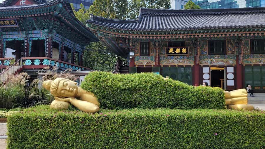 Gyeongbokgung Palace, Jogyesa Temple and Bukchon village - Traditional drink at the palace and a Korean board game break