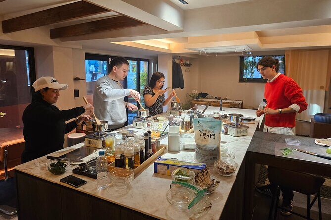 Korean Cooking Class Full Meal with BBQ on an All in One Table - Welcome tea and fermented-paste basics you can use at home