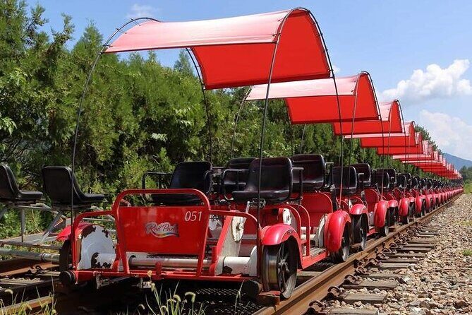 Nami Island & Garden of Morning Calm & Gangchon Railbike Tour - Gangchon Rail Park Rail Bike: Quirky Fun Along the River