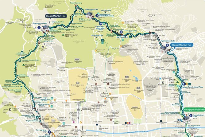 Private Seoul Wall Trekking [Inwangsan, Bugaksan, Naksan Park, N-Seoul Tower] - Mt. Inwangsan: where you start strong and earn the views
