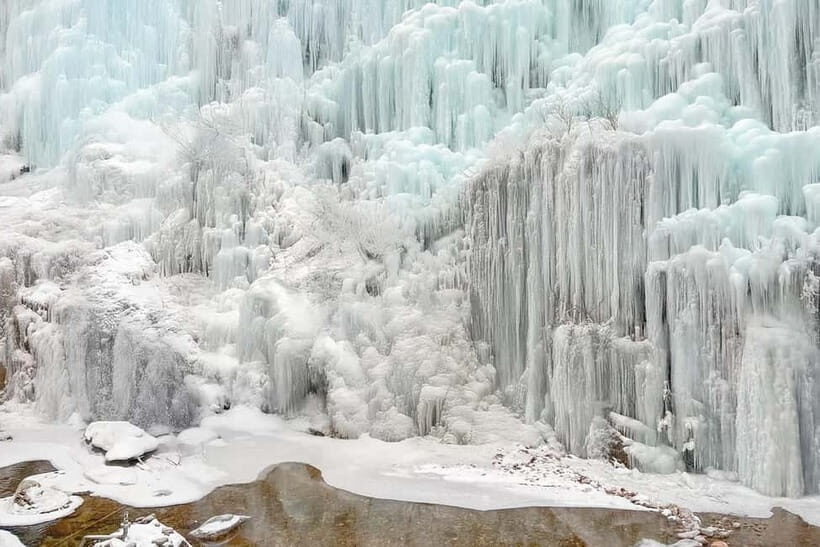 Seoul: Eobi+Nami+Hanbok(+RailBike or Strawberry Options)Tour - Eobi Ice Valley: Your White Wonderland Photo Stop