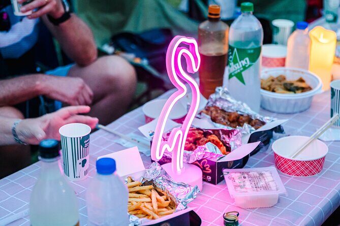 Seoul Han River Night Tour: Picnic, Games & Starlight Cruise - Stop 1 and 2 at Yeouido/Yeouido Hangang Park: picnic food plus “Squid Game” energy