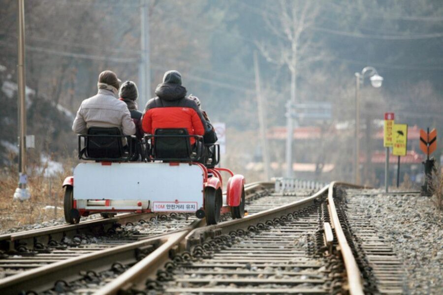 Seoul: Nami, Petite France, Italian Village, Railbike Option - Lunch break and the shoes rule that saves your feet