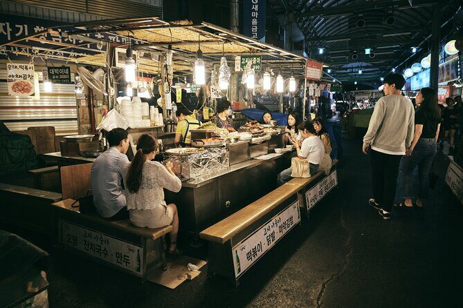 Seoul Night Palace & Market Food Tour with Vehicle - Vegan option: how the $10 cash swap works