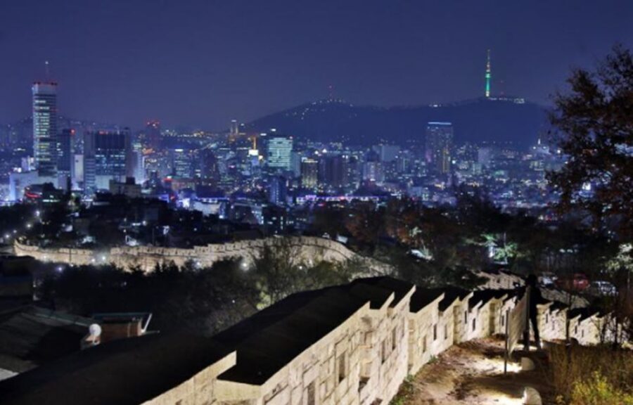 Seoul: Nighttime Tour of Palace, Market, Naksan Park & More - Naksan Park and the city wall: night views with photo help