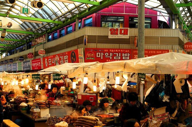 Seoul Private Tour Gyeongbok Palace Bukchon and Gwangjang Market - Gwangjang Market finish: where you can eat at your own pace