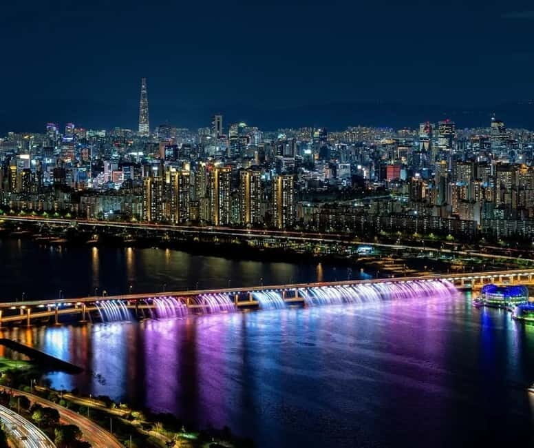 Seoul: Small Group Picnic & Night Bike Ride at Han River - Banpo Bridge Moonlight Rainbow Fountain: The Photo Stop That Actually Delivers