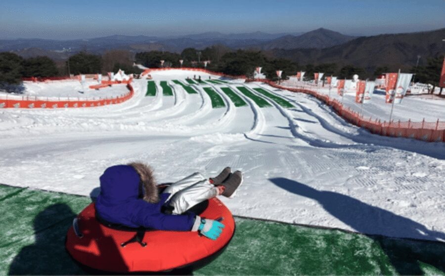 Seoul: SnowyLand in Vivaldi Park with Nami or Alpaca - SnowyLand in Vivaldi Park: sledding, snow play, and warm clothing for kids